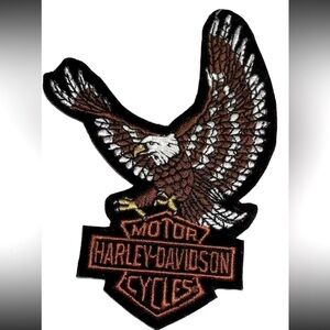 1980’s Vintage Harley Davidson Eagle Patch 5 Inch New Old Stock